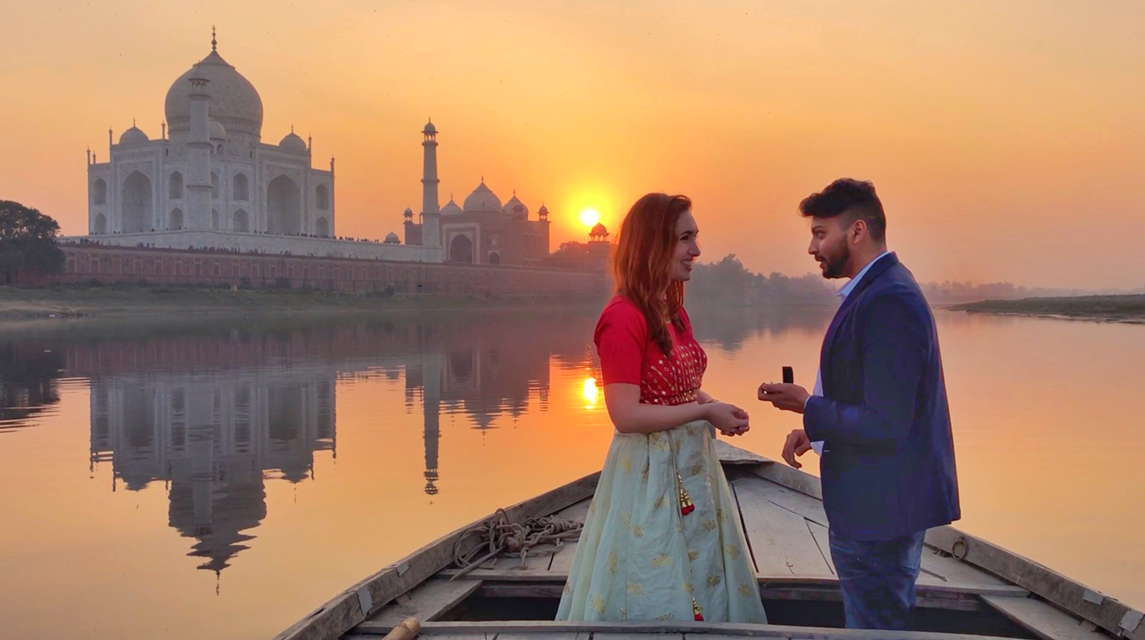 How I proposed at the Taj Mahal